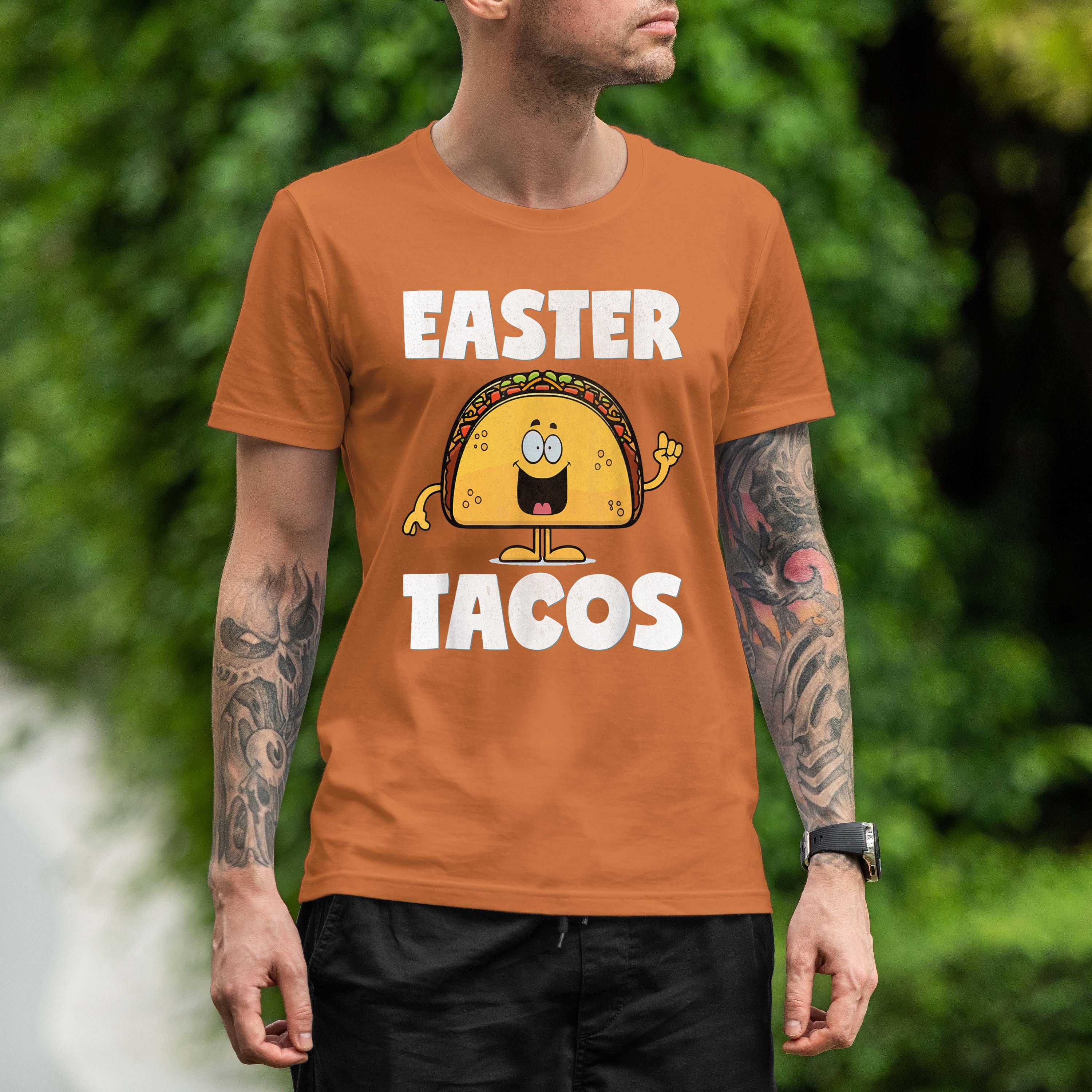 Easter Tacos Vintage Funny Easter Basket Gifts Taco Shirt 